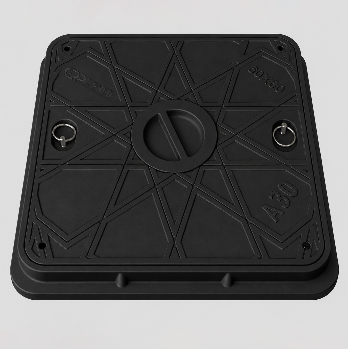 GRP Manhole Cover A30 50×50 cm top view