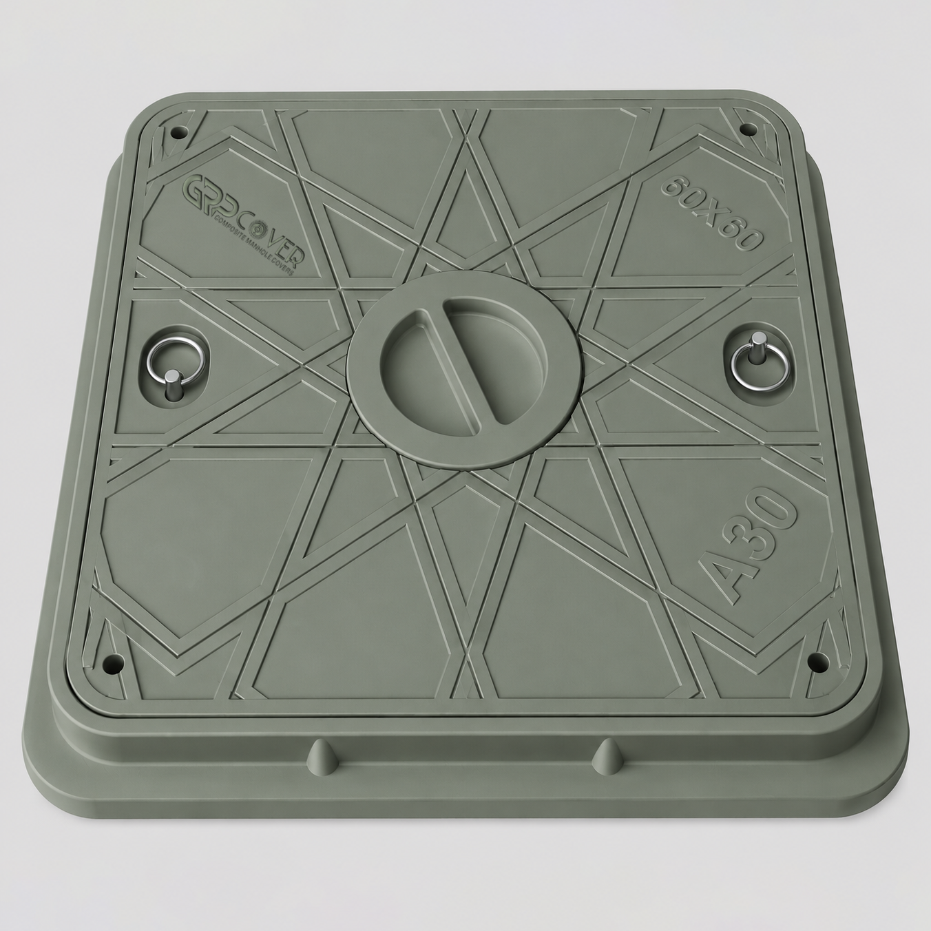 GRP Manhole Cover A30 50×50 cm