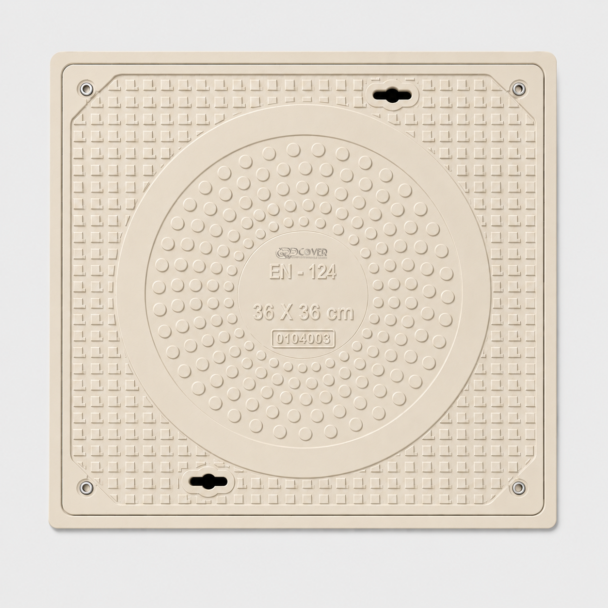 GRP Manhole Cover B125 36×36 cm