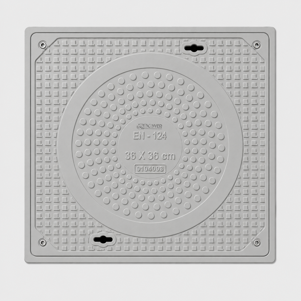 GRP Manhole Cover B125 36×36 cm