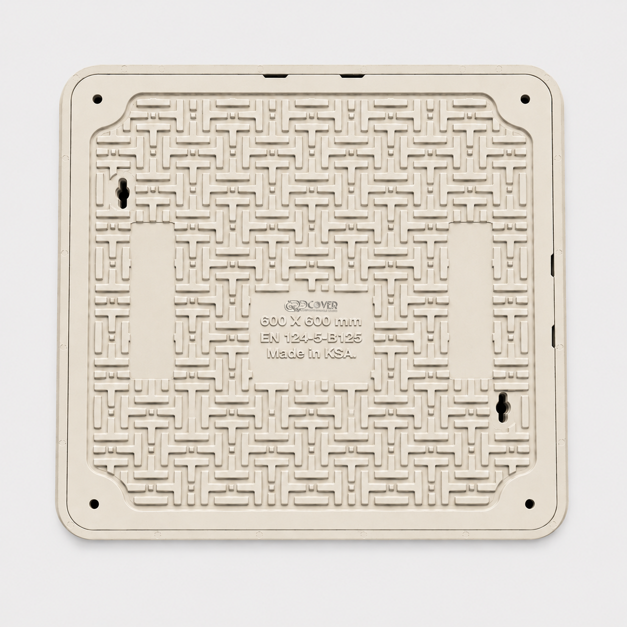GRP Manhole Cover B125 60×60 cm
