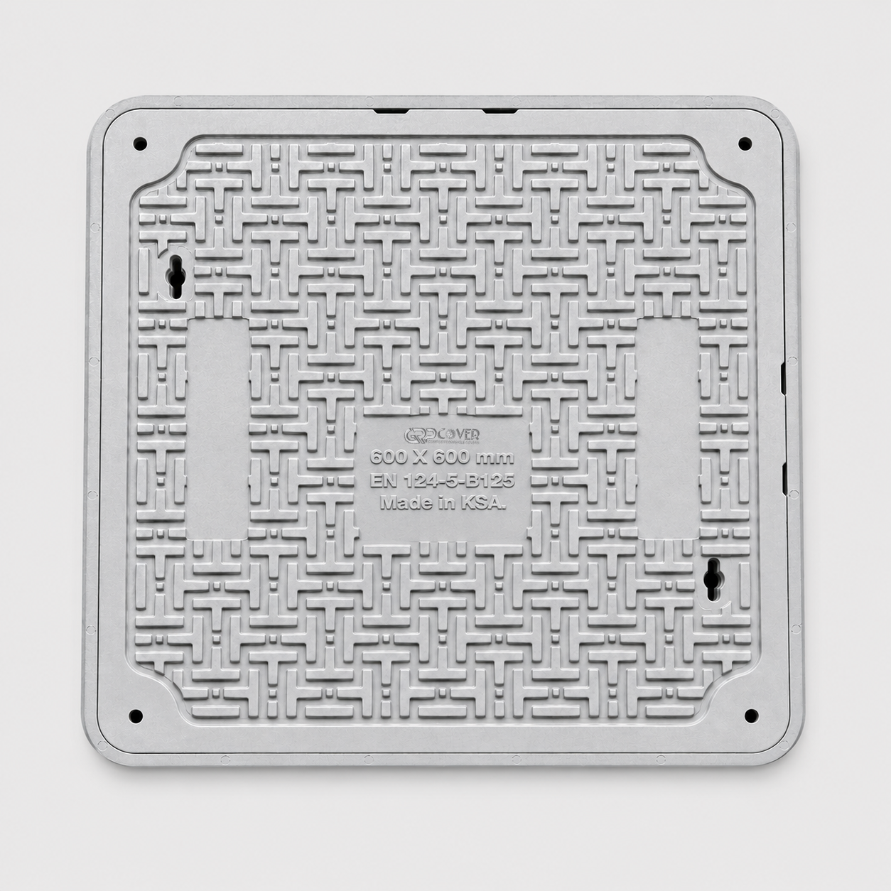 GRP Manhole Cover B125 60×60 cm