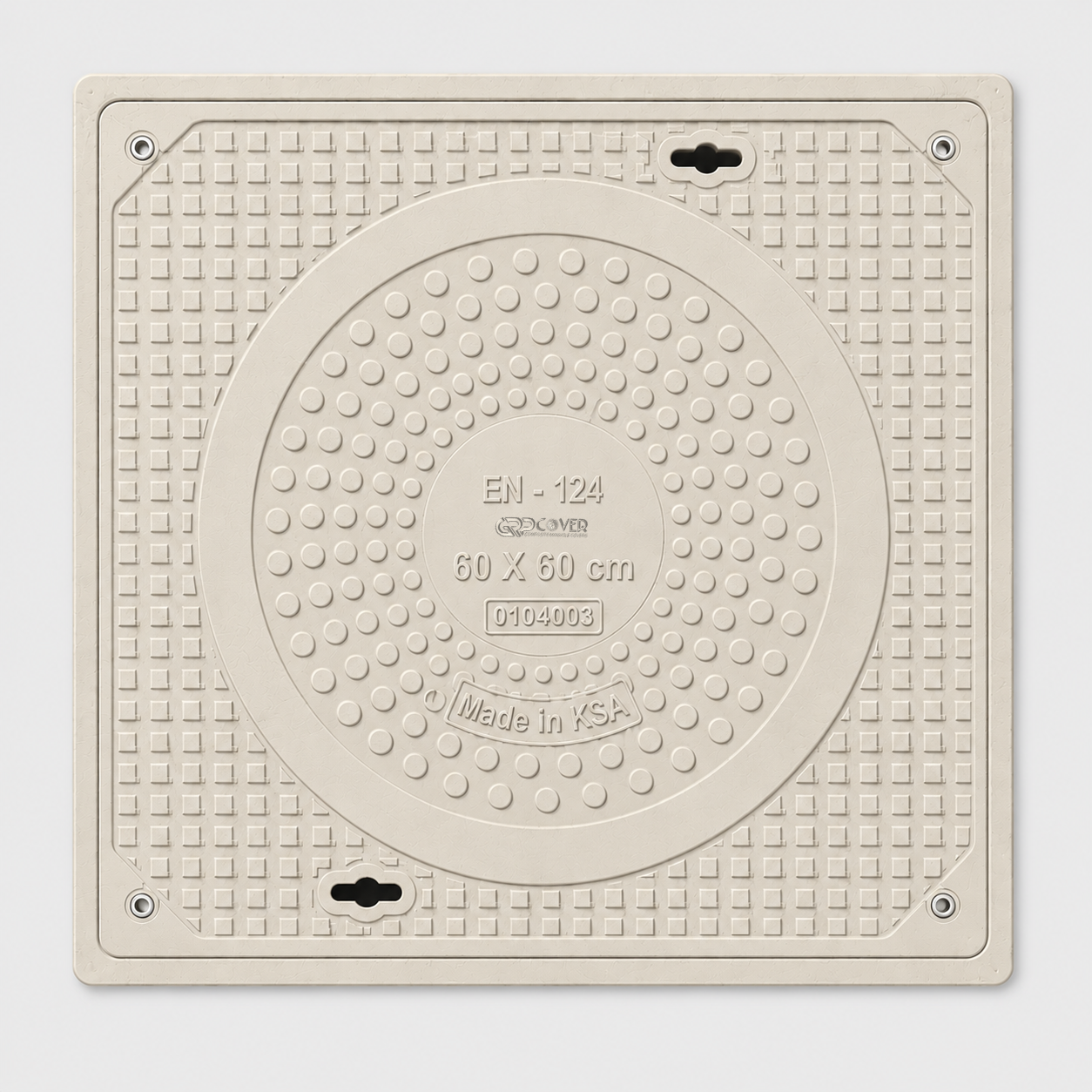 GRP Manhole Cover B125 60×60 cm
