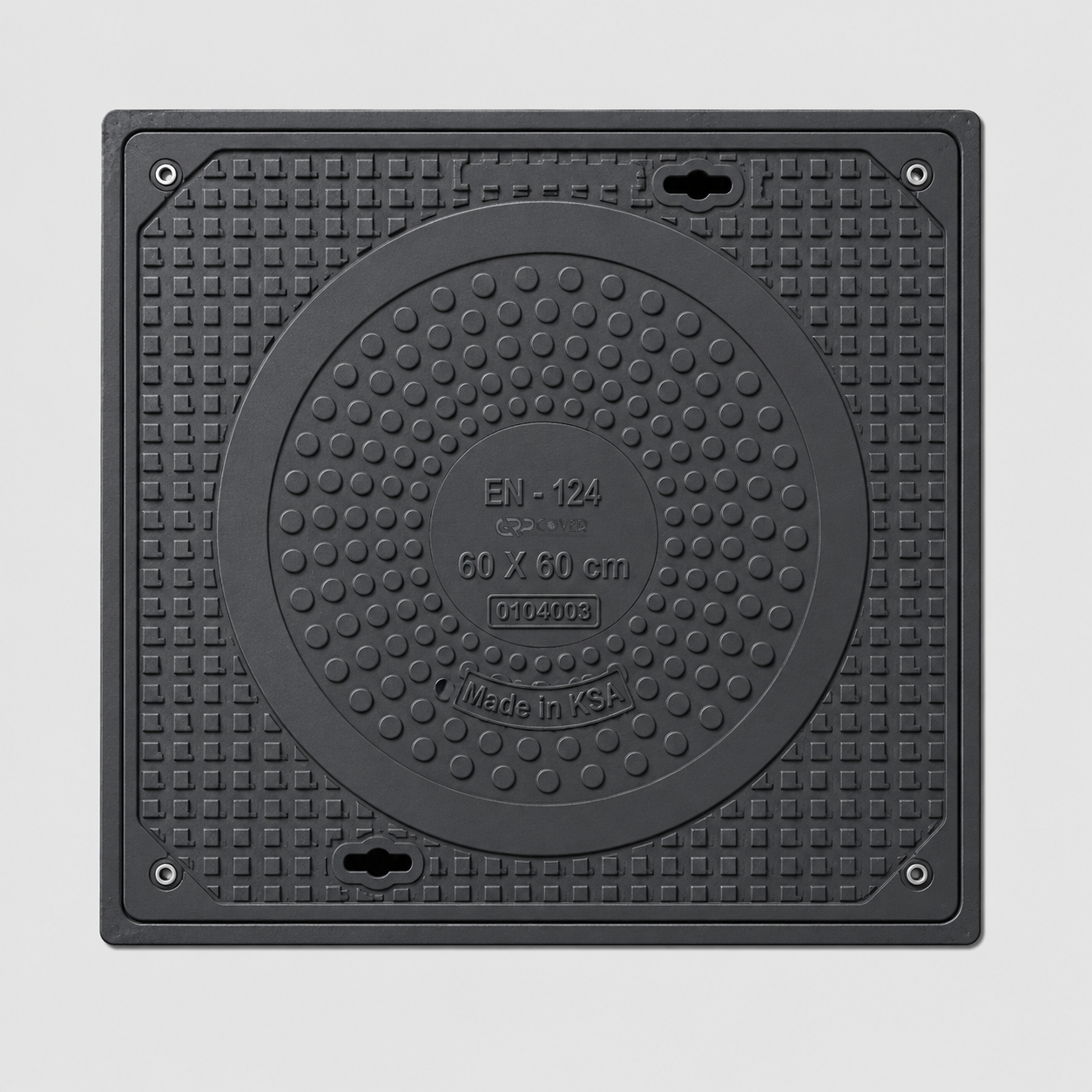 GRP Manhole Cover B125 60×60 cm
