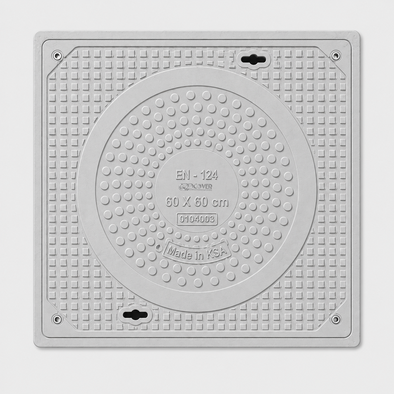 GRP Manhole Cover B125 60×60 cm