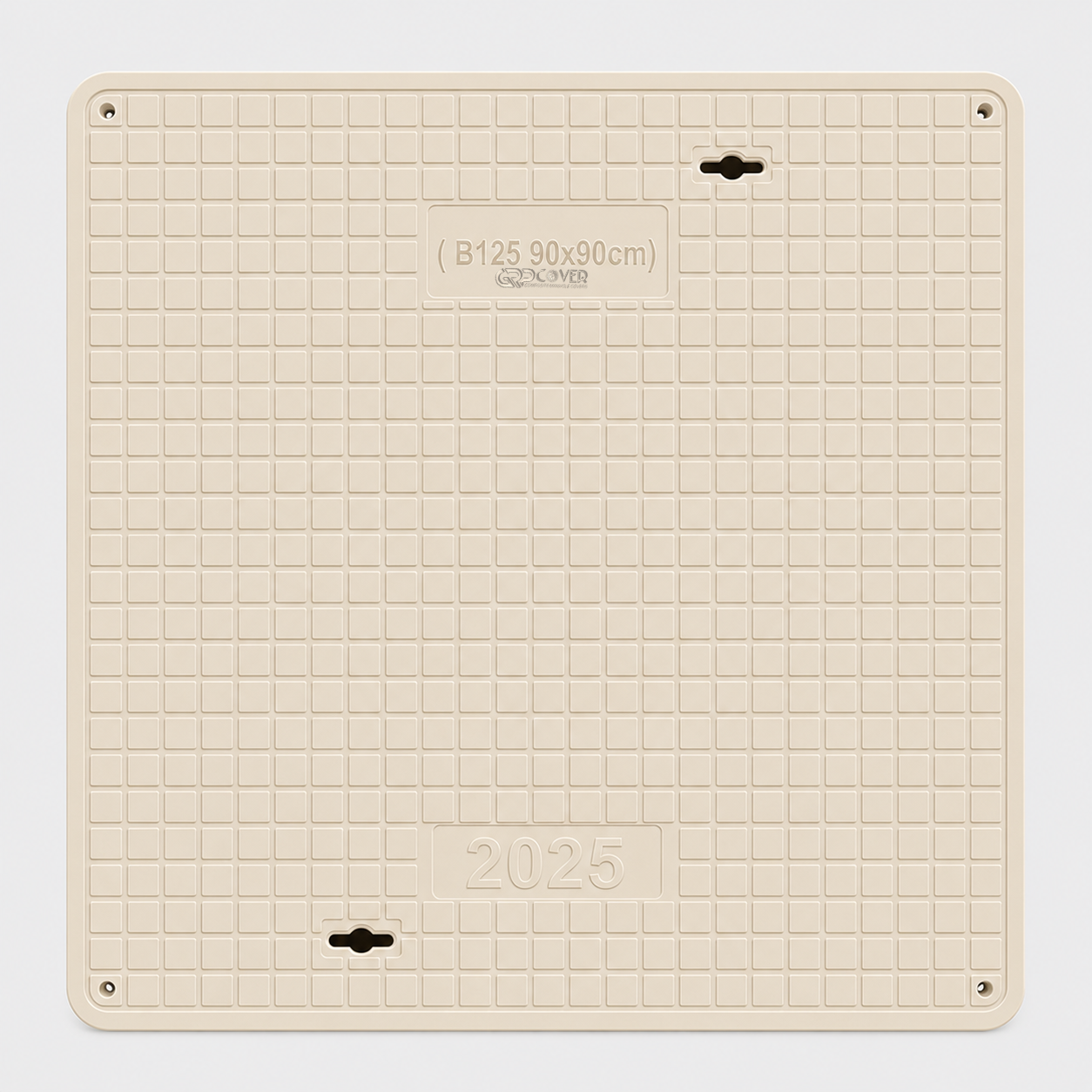 GRP Manhole Cover B125 90×90 cm