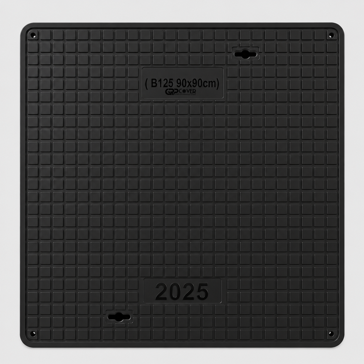 GRP Manhole Cover B125 90×90 cm top view