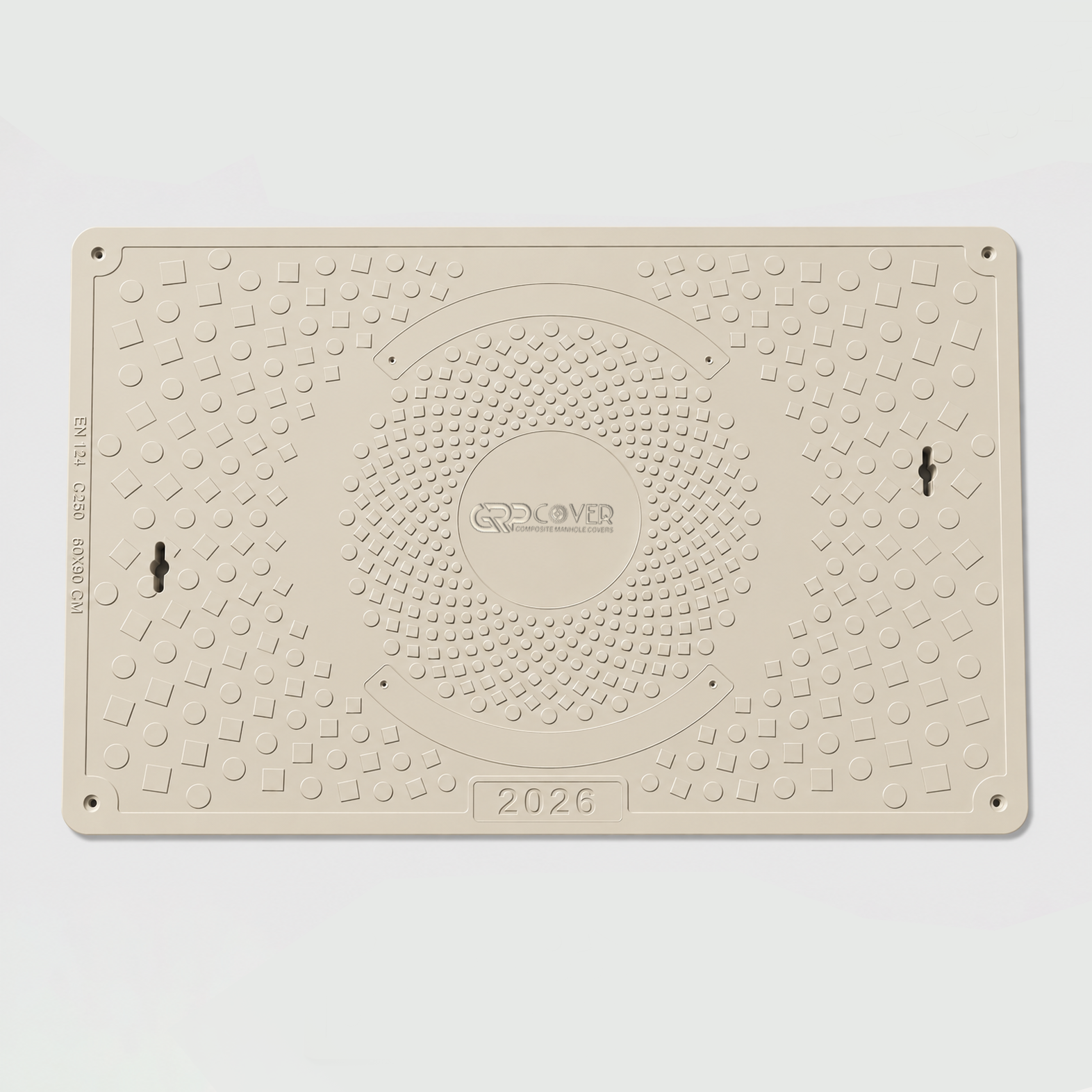 GRP Manhole Cover C250 60×90 cm