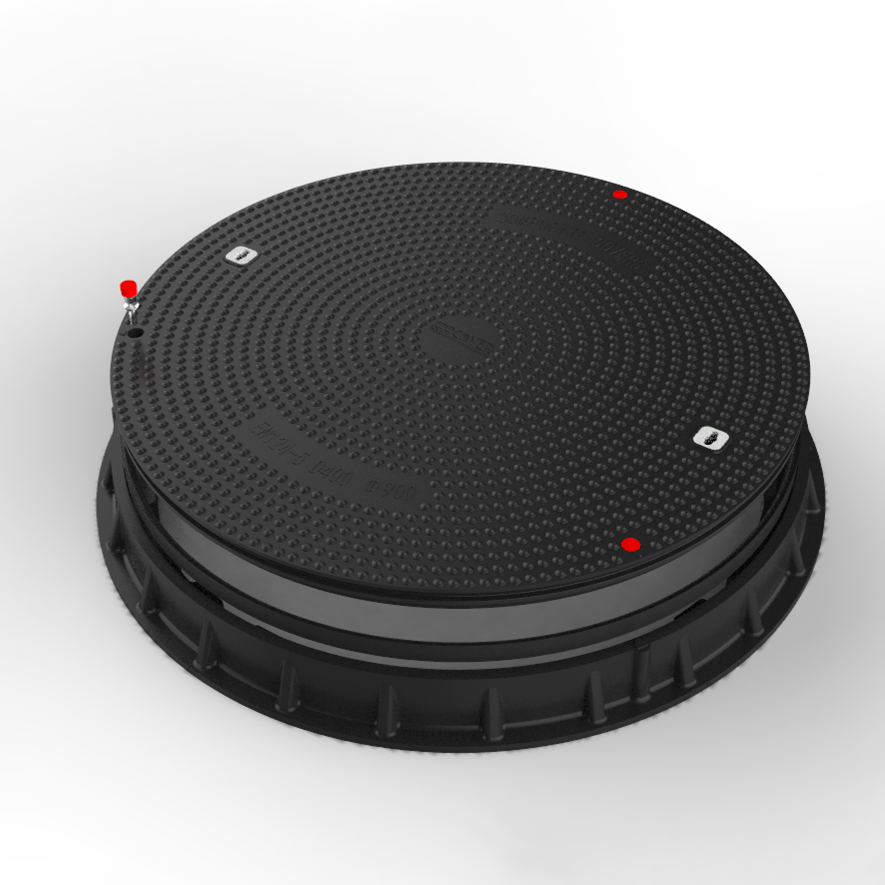 GRP Manhole Cover D400 90 cm top view