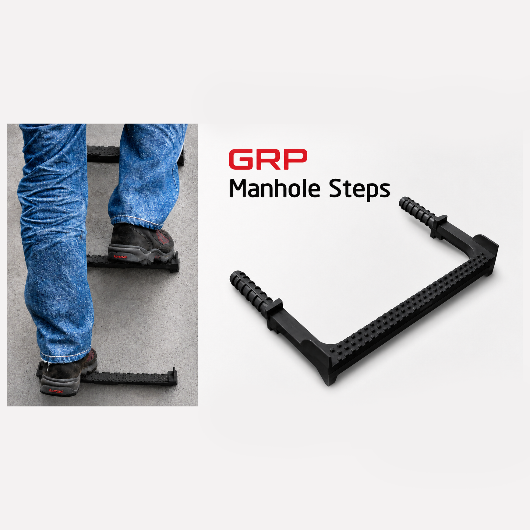 GRP Manhole Steps top view
