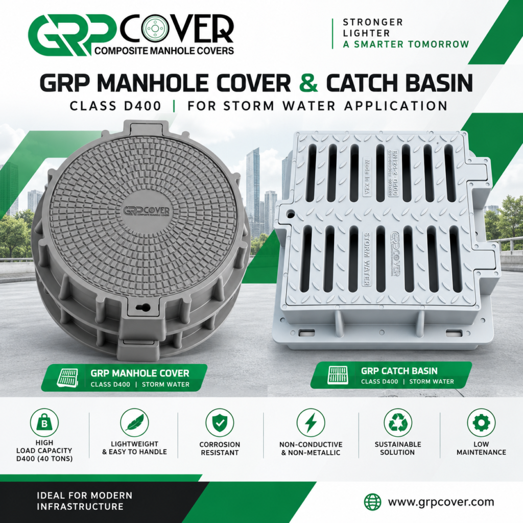 GRP Manhole Cover - GRP Catch Basin Class D400